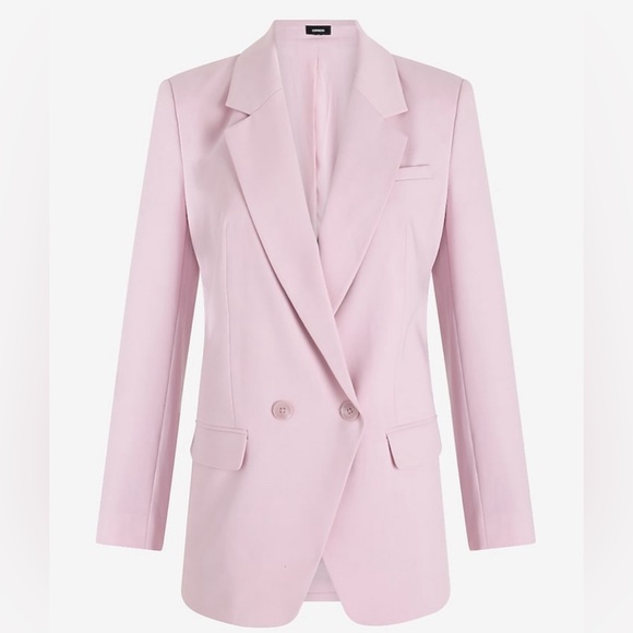 Express Jackets & Blazers - Express XS soft pink double breast blazer